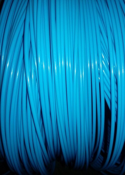 Ratán de plástico de tejido de mimbre sintético de caña circular hueca de 10 metros para tejer y reparar mesas de sillas: Azul