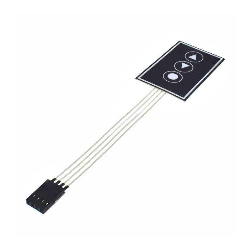 1 2 3 4 12 16 20 Key Button Membrane Switch 1x4 3x4 4x4 4x5 Keys Matrix Array Keyboard Keypad Control Panel DIY Kit For Arduino: 3 key 1