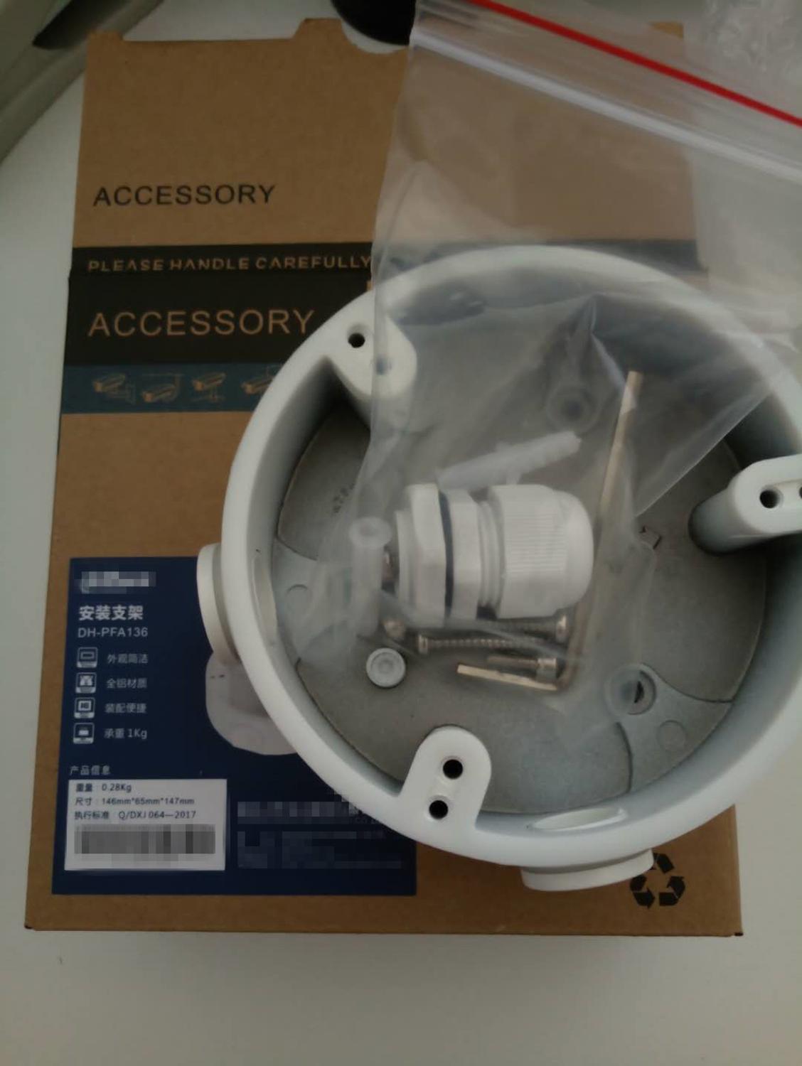 3 stk/pakke pfa 136 vandtæt samleboks dh-pfa 136 til ip kamera hdcvi kamera ptz cctv kamera sikkerhedskamera mini dome kamera