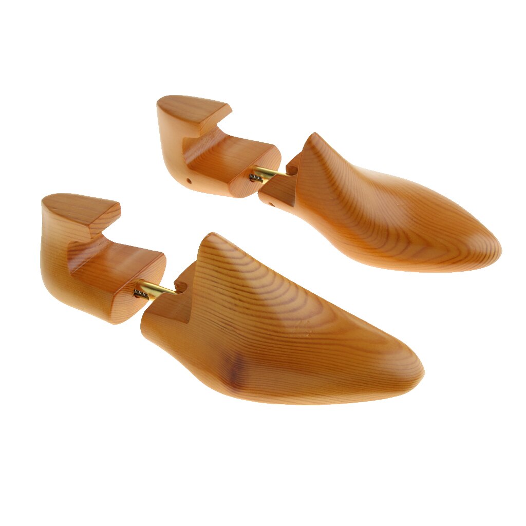 1Pair Womens Mens Adjustable Cedar Wood Shoe Tree Holder Shoe Shaper Keeper