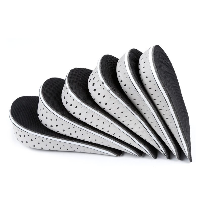 EVA Raised Insole for Women Men Invisible Inner Increase Height Shoes Pads Soft Elastic Lift Shoe Cushion Heel Insert Brioche