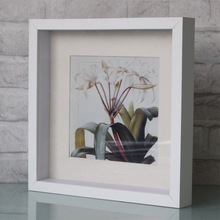 Witte Massief Houten Fotolijst Zwart Fotolijst Muur Verdikte Effen Creatieve Specimen Frame Moderne Kunst Home Decoratie