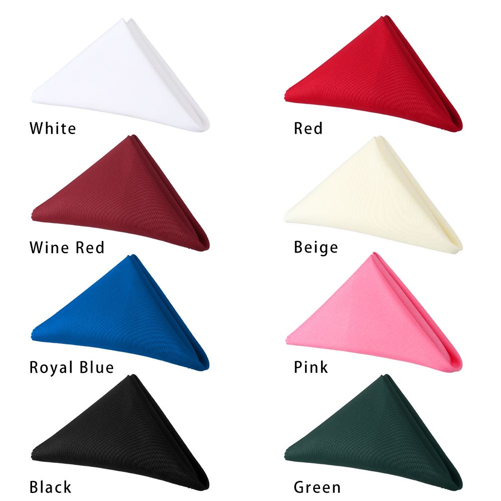 Tovaglioli per la cena rossi solidi