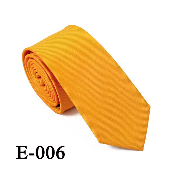 20 Styles Solid Men's Skinny Ties Plain Gravata Narrow Slim Ties Jacquard Woven Silk Ties for Mens Wedding Cravata 5.5cm: E006
