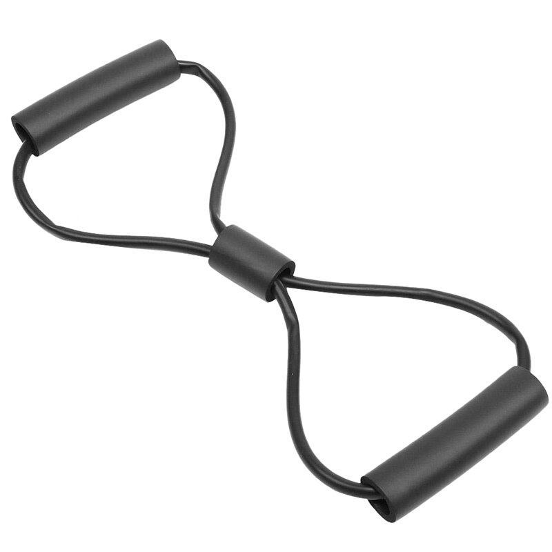 8 Fitness Resistance Band with Handles Pure Barre Workout Chest Arm and Shoulder Stretch Bands Exercise Equipment Black: Default Title