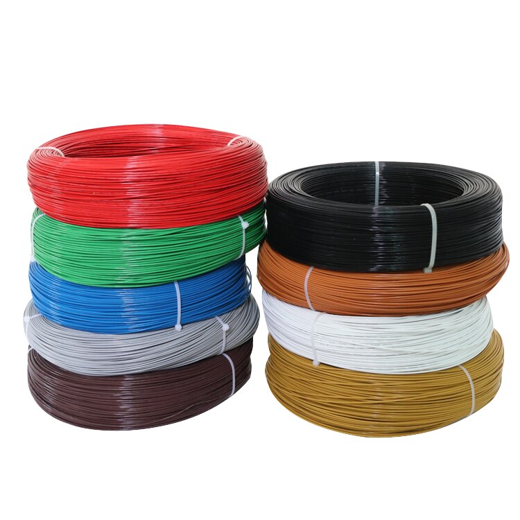 UL1332 24AWG téflon plastique isolé fil 0.22mm carré OFC étamé cuivre câble électrique haute température conductivité bricolage ligne