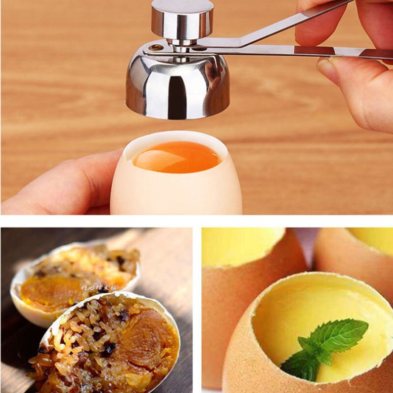 Metal Eggshell Cutter Egg Opener Shell Opener 304 Stainless Steel Boiled Raw Egg Kitchen Tool Egg Shell Opener