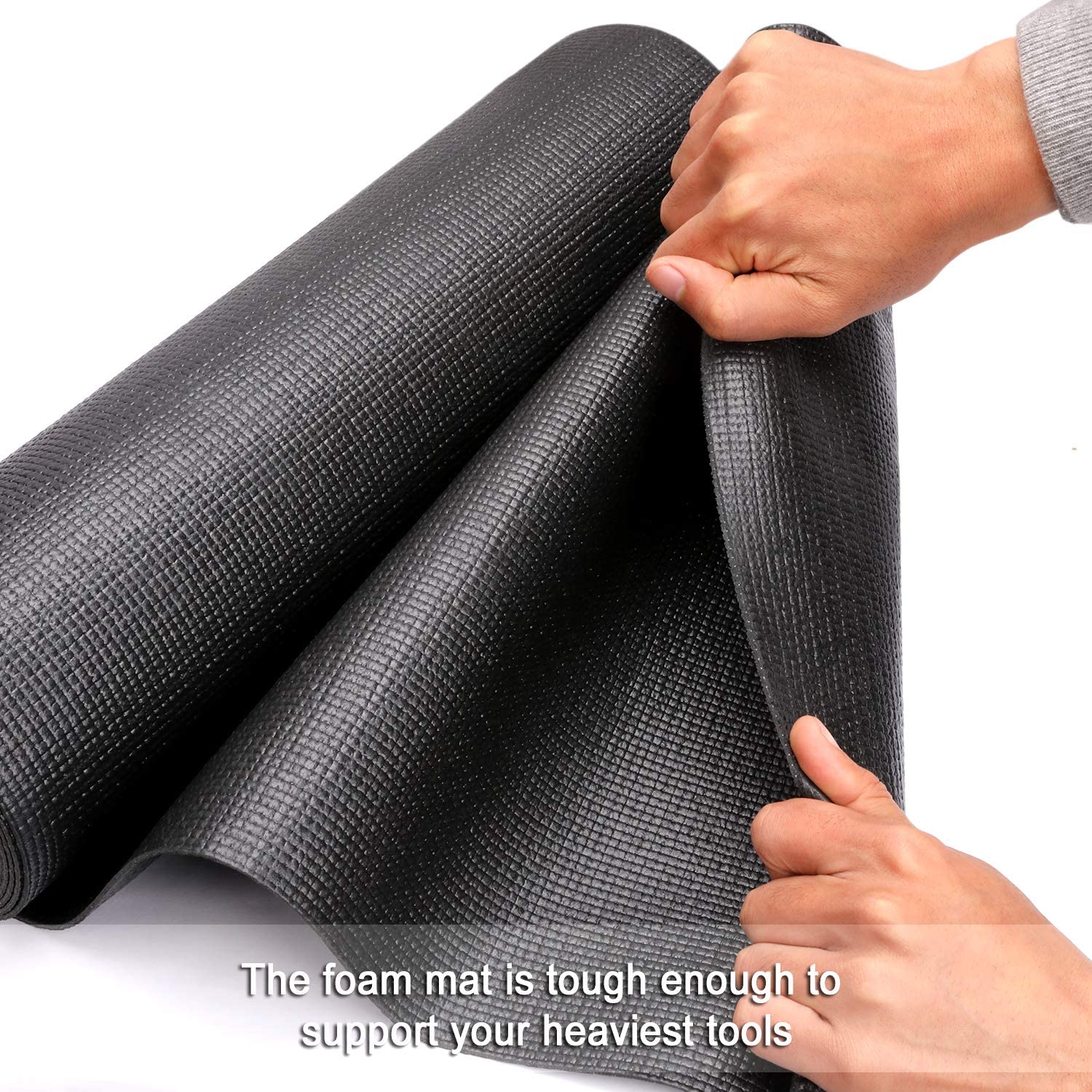 Tool Box Liner and Drawer Liner,Easy Cut Non-Slip Foam Rubber Toolbox Drawer Liner Mat