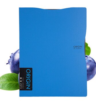 office A4 folder, Cute High brand file book,a4 clip file report Document ,Office Supplies Stationery file folder: Blueberry blue
