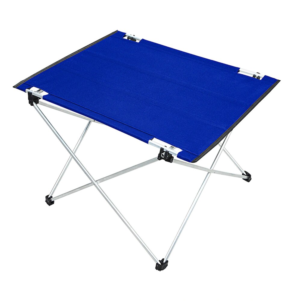 Foldable Camping Table Portable Tables Outdoor Aluminum Alloy Picnic Desk Garden Kitchen Table Furniture Ultra Light Pliable: Blue
