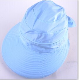 Zomerhoeden voor vrouwen chapeu feminino vizieren pet zon anti-uv hoed 8 kleuren: Blauw 1