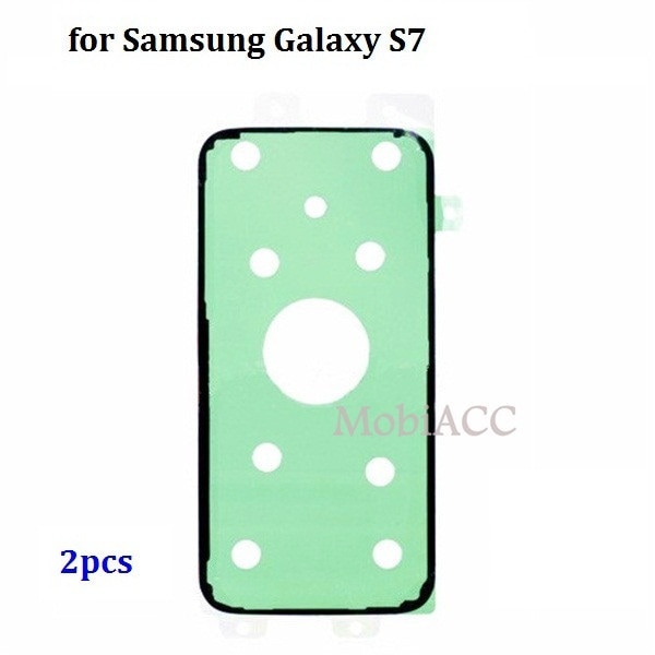 2 Stks/partij Back Glas Batterij Cover Sticker Vervangende Onderdelen Voor Samsung Galaxy S7