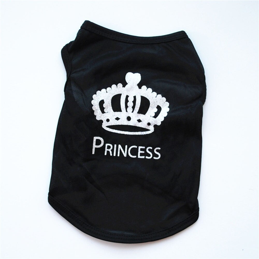 Pet Hond Kat Leuke Prinses Polyester T-shirt Kleding Vest Zomer Jas Puppy Kostuums Honden T-shirt