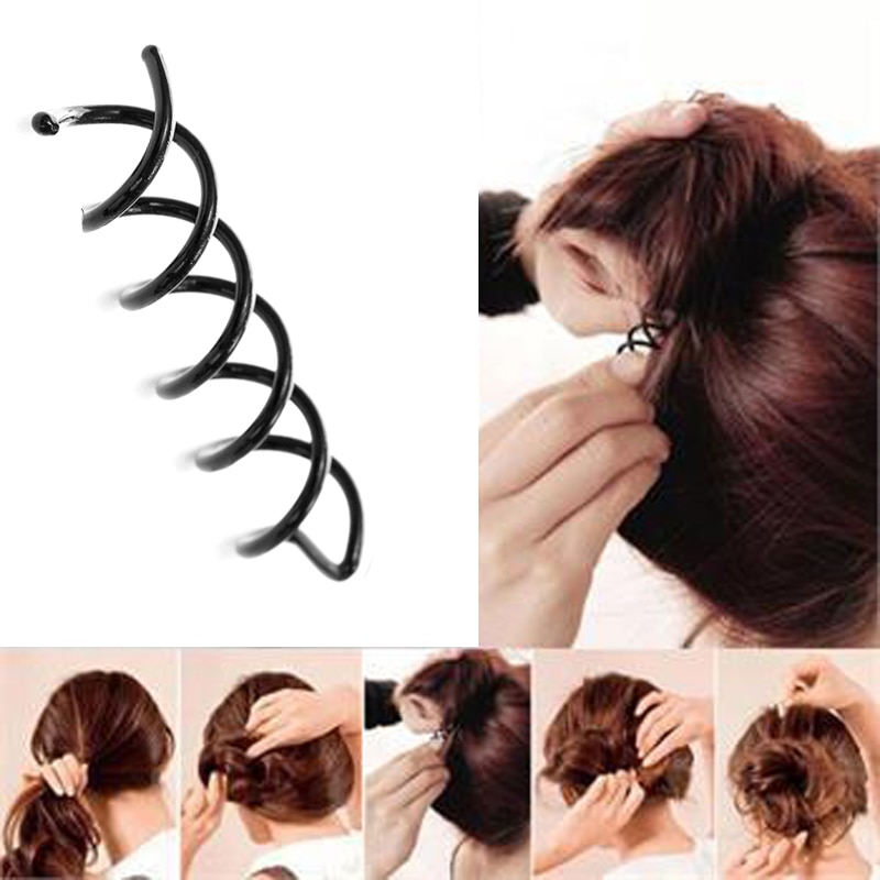 Grampos de cabelo, 10 peças de ferramentas de estilo de cabelo, tranças espiral, grampos de cabelo, presilhas para cabeleireiro, acessórios de cabeleireiro