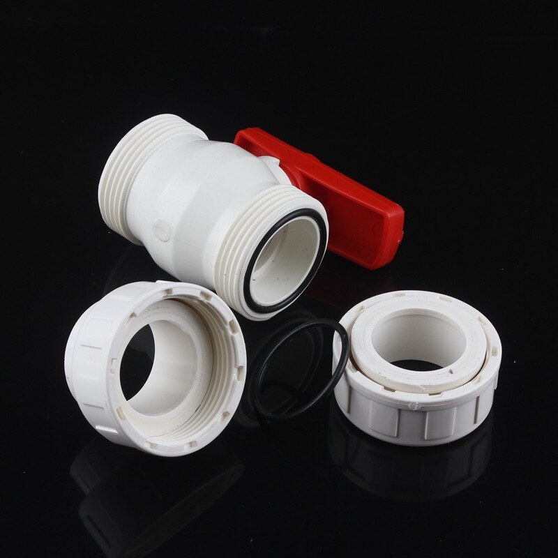 40mm PVC Kogelkraan Afsluiter Water Valve Tool Afsluiter Caps Gate Valve Tuin Water Connectors voor Tuin Irrigatie
