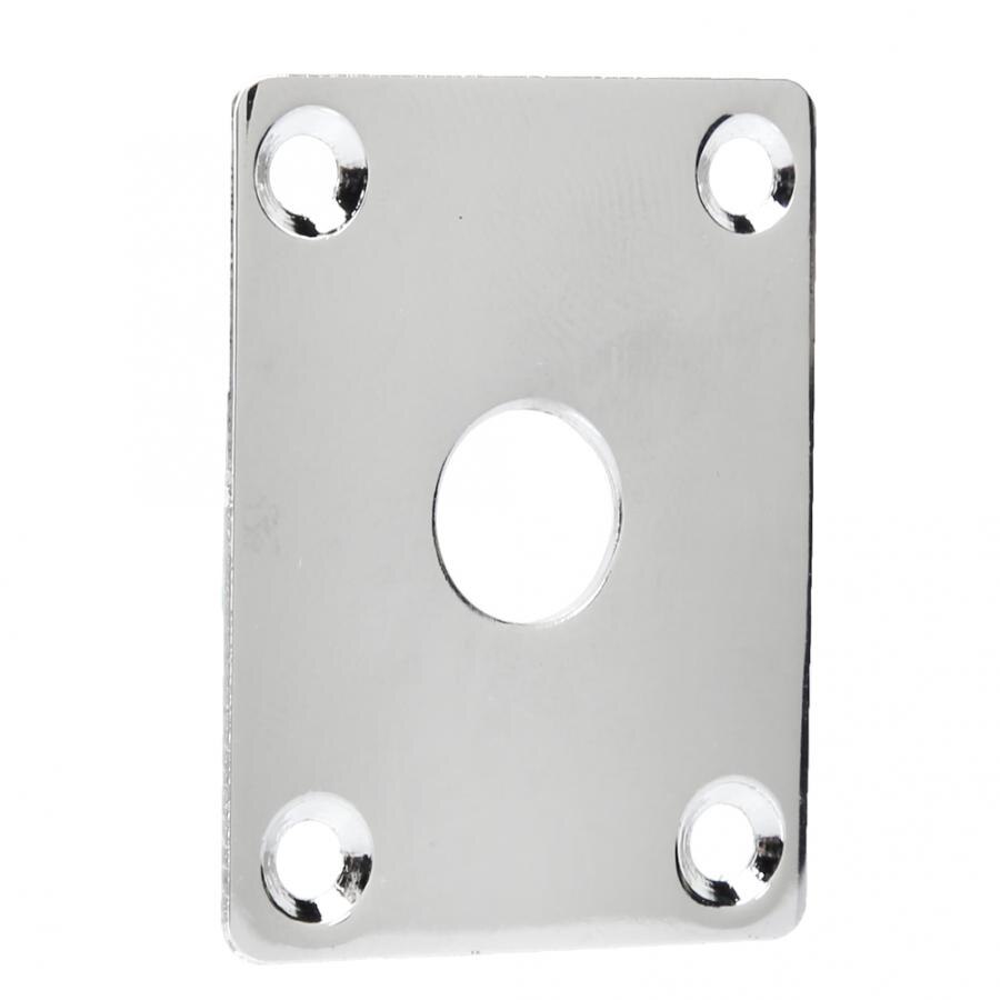 Electric Guitar Electric Guitar Universal Square Style Jack Plate Bass 1/4 Output Input Jack Socket Guitar