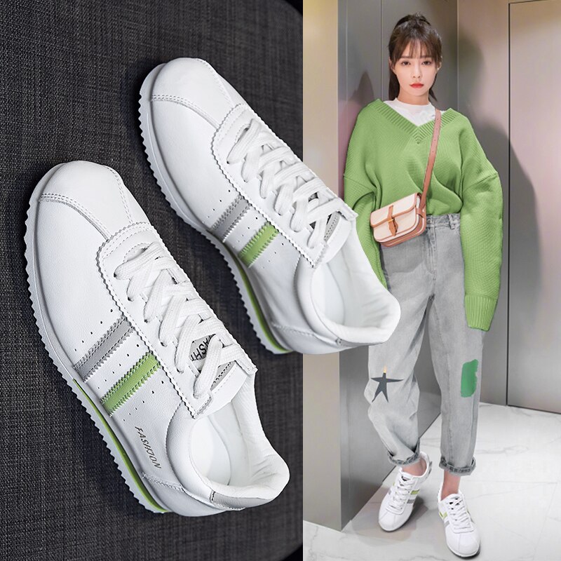 Sneaker Women Waterproof Skateboard Shoes Outdoor Jogging Sports Shoes for Women Classic White Shoes Zapatos Hombre