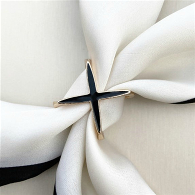 Cross Broches X Vorm Sjaal Gesp Kristallen Broches Voor Vrouwen Holle Sjaals Gesp Broche Sieraden Kleding Accessoires