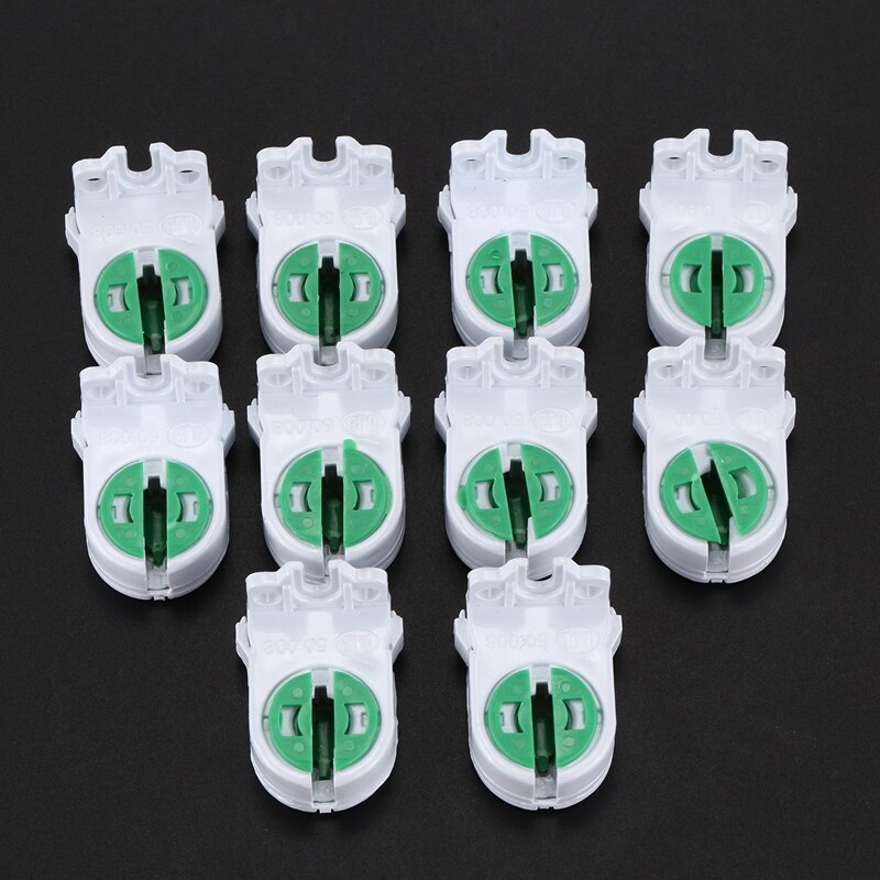! 10 Uds Dual terminales T5 T4 tubo fluorescente bombilla conector portalámparas