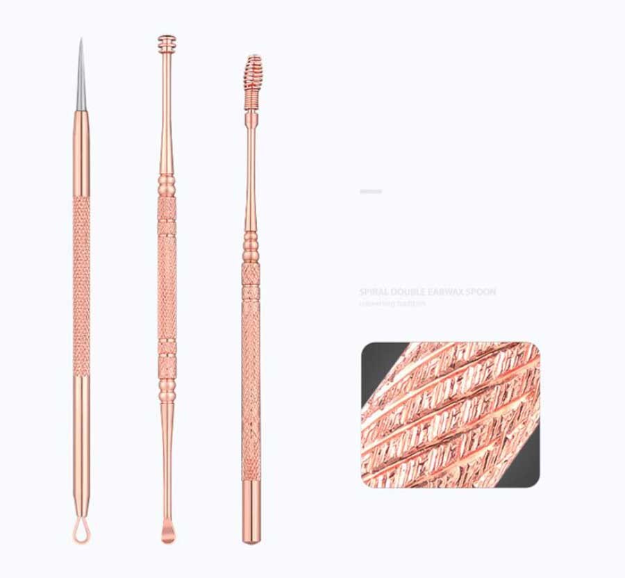 HANRIVER Graven oorsmeer lepel graven oor apparaat nemen oor kit pick knop oorsmeer pincet