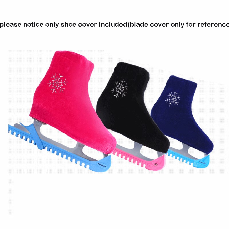 Ice Figure Skating Shoes Cover Patines Diamond Cover Roller Skate Shoe Protector Anti Scratch Flannelette Elastic For Adult Kids