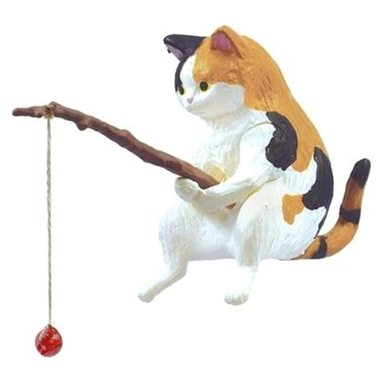 Vissen Kat Ornamenten Aquarium Landschapsarchitectuur Aquarium Decoratie Mini Kat Standbeeld Aquarium Accessoires Huishoudelijke Benodigdheden: Blauw