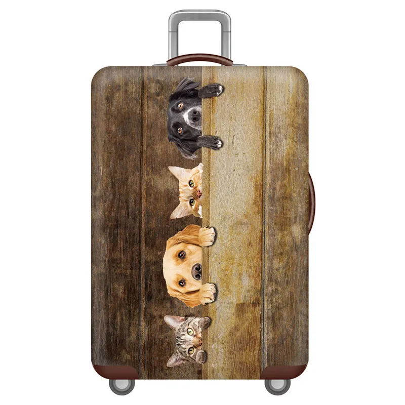 Thicken Luggage Cover Elasticity Trolley dust cover Suitcase Protection Cover For 18-32 inch Suitcase Case Travel accessories: S / MULTI