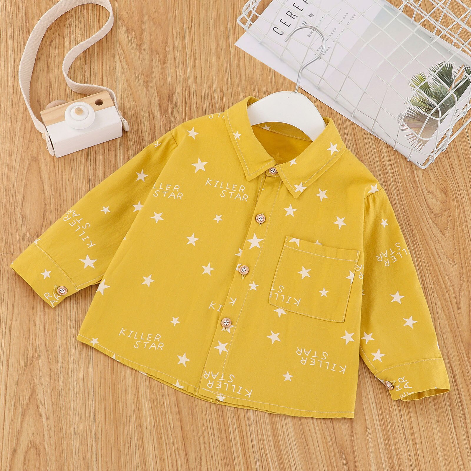 Peuter Kids Baby Jongens Shirts Kleding Lange Mouwen Brief Print Tops Shirt Blouse Kleding Jongens Shirt Vogue Baby Kleding