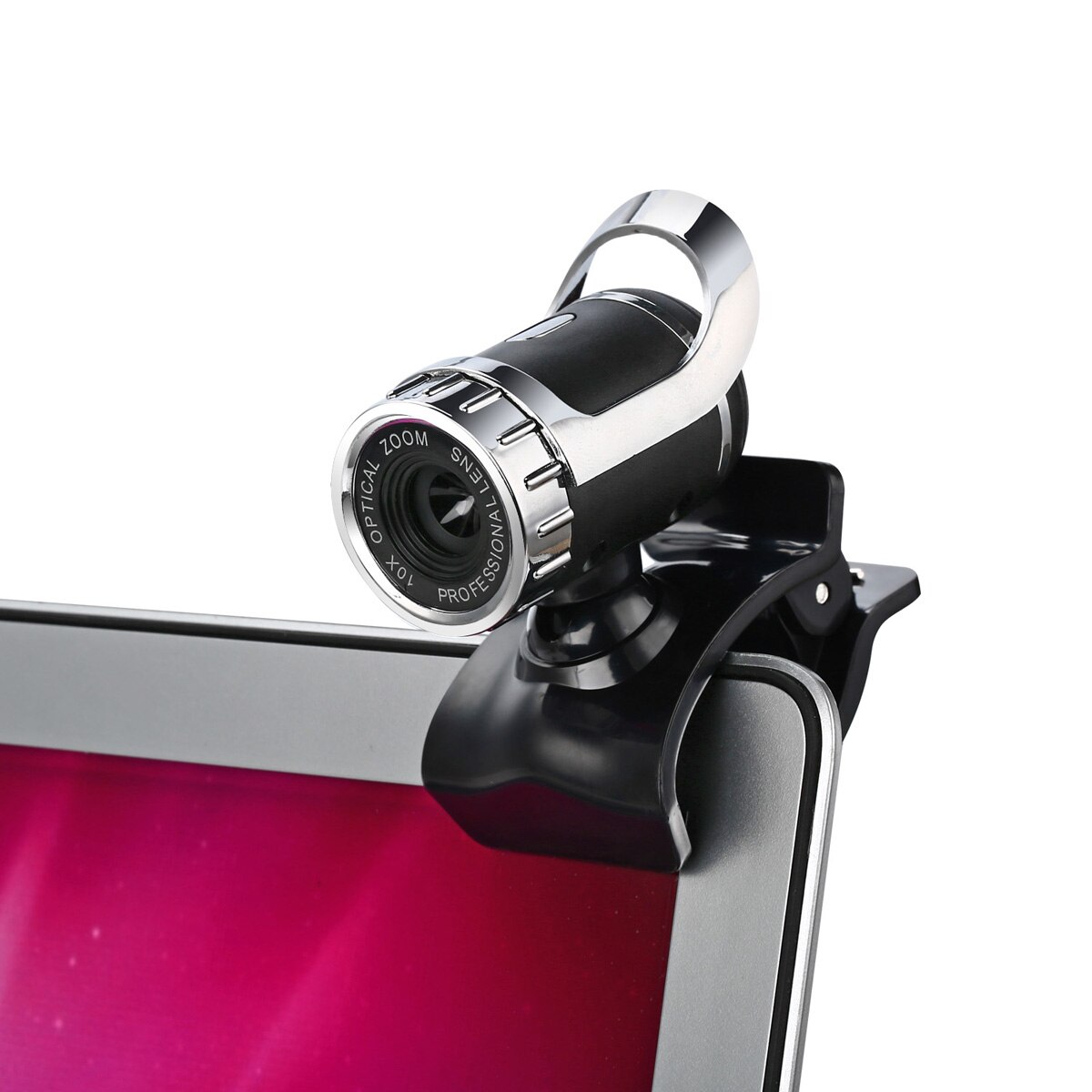 Webcam 0.3 Megapixel High Definition Camera Web Cam 360 Graden Webcam USB MIC Clip-on voor Laptop Desktop Computer accessoire