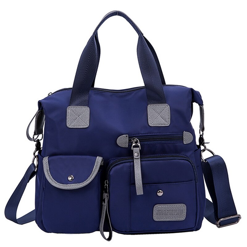 Litthing Waterdichte Vrouwen Nylon Handtas Schoudertas Toevallige Grote Capaciteit Tote Bag Crossbody Tas Vrouwen Tas Bolso Mujer: B-blue