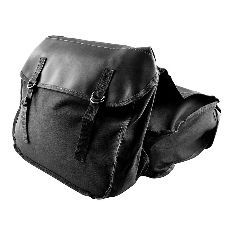 Saddle Bag Universal Motorcycle Saddle Kit Driving Motorcycle Bag Canvas Bags C66: Green
