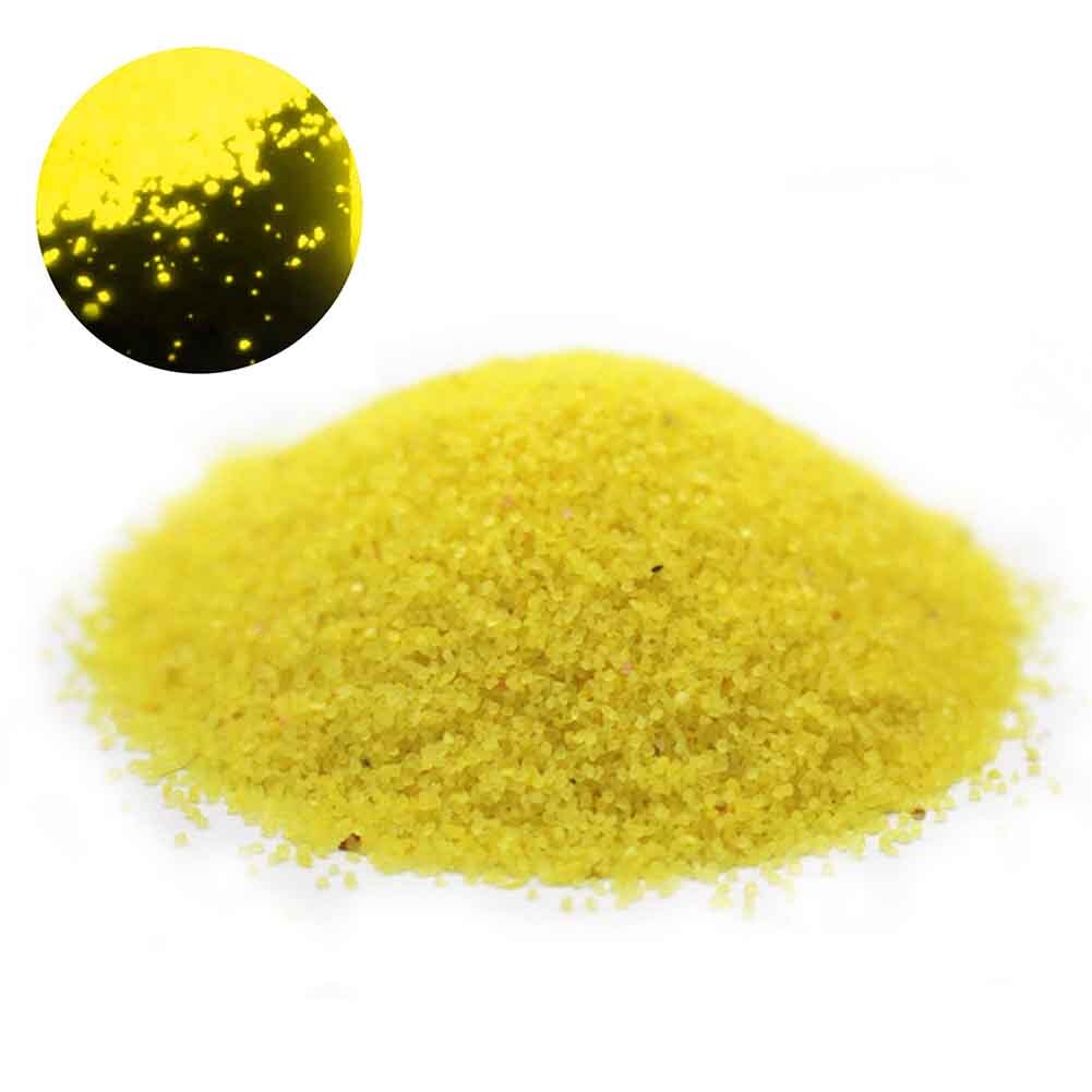 Önskar flaska fluorescerande lysande sand fisk akvarium dekor hem diy glöd i mörka barn fest för trädgårds ornament inte giftiga: Guld-