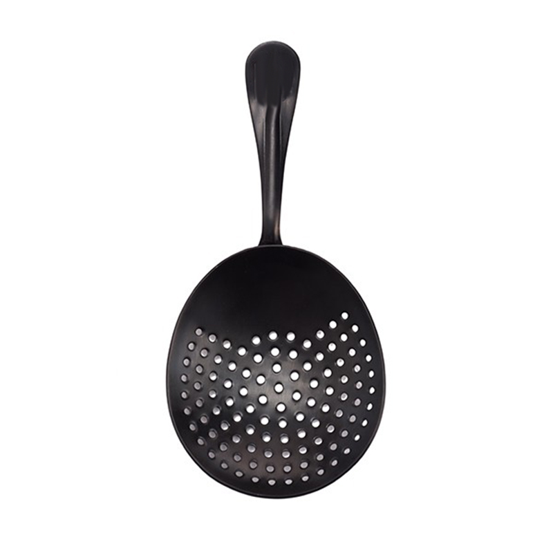 Stainless Steel Julep Strainer Cocktail Strainer Bar Tool: Gunmetal Black