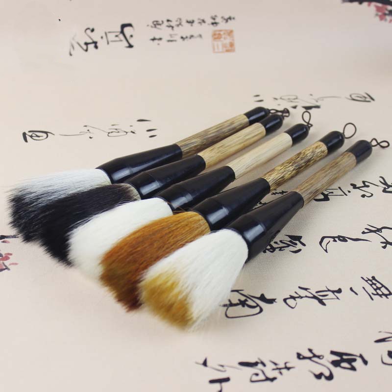 EZONE-pincel de escritura en forma de tolva, pelo de lobo de bambú, supergrande, caligrafía tradicional china, suministro de pincel