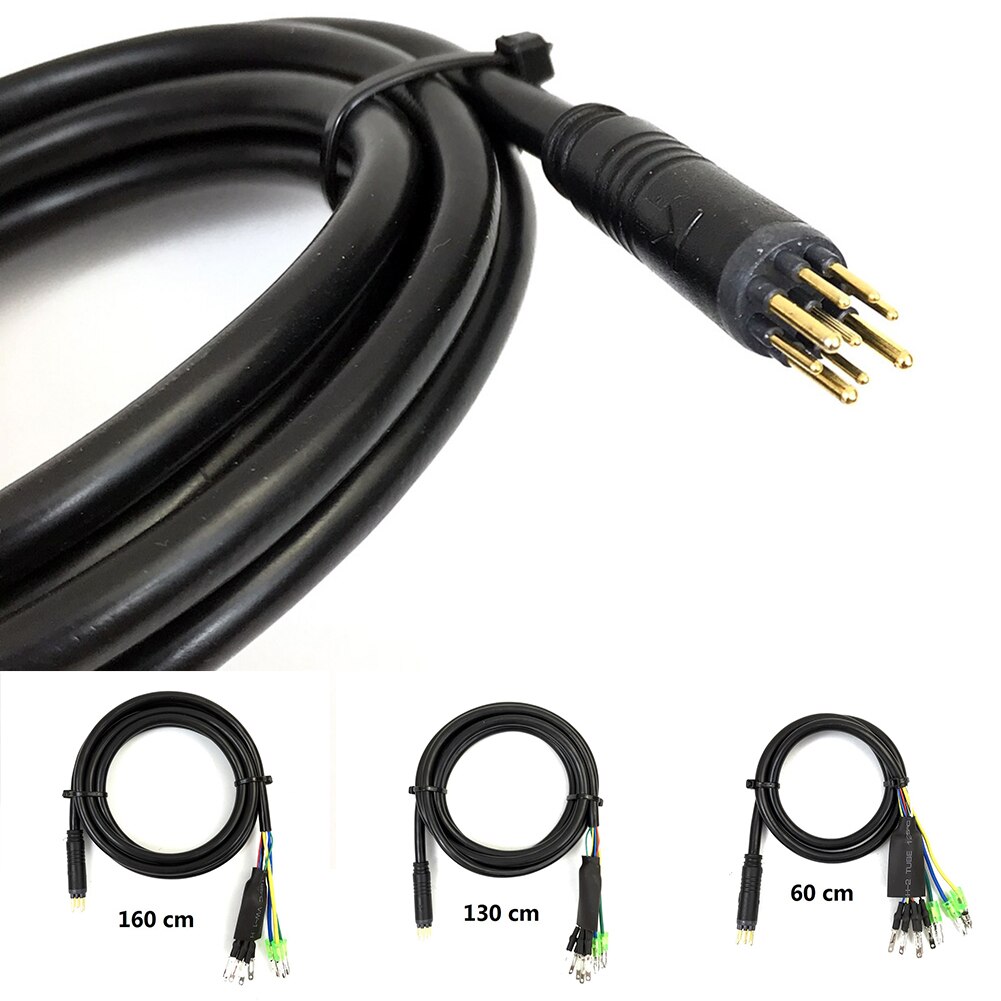 9 Pin 60 130 160cm Electric Bicycle Motor Cable For Ebike Motor Adapter With Hall Sensor Connector E-bike Modification Accessory