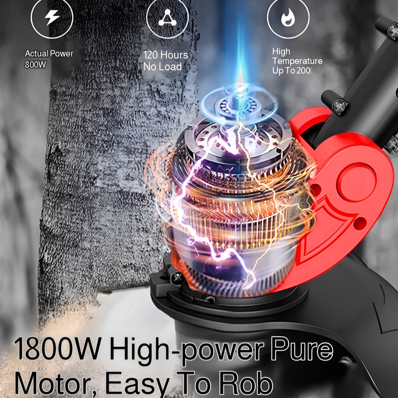 Petit tondeuse à gazon domestique 1800W, électrique sans fil, outils de taille de jardin rechargeables et portables pour batterie 21V 18V