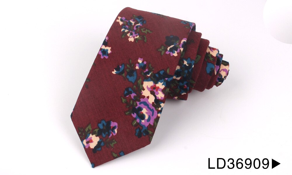 Katoen Dassen Casual Bloemen Stropdas Voor Bruiloft Pakken Skinny Tie Voor Mannen Vrouwen Slanke Mannen Stropdas Gravatas Ties: LD36909