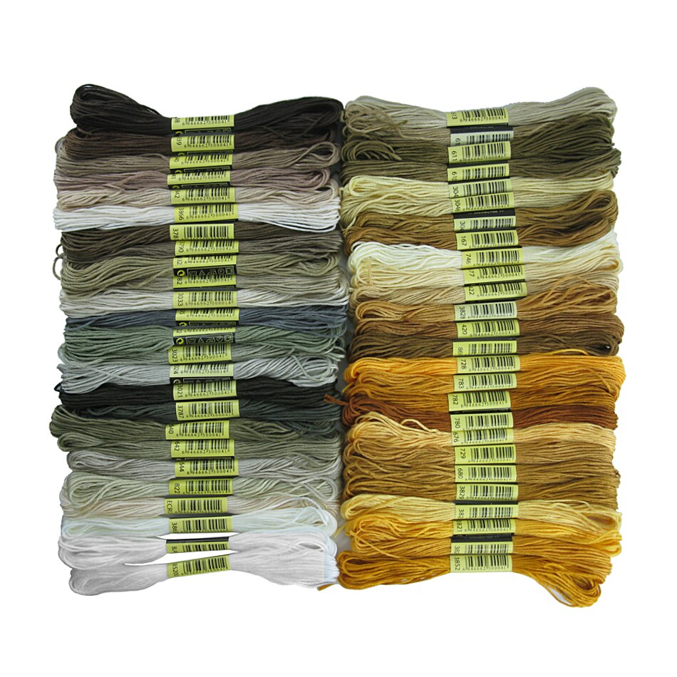 300 Colors Anchor Similar DMC Cross Stitch Cotton Embroidery Thread Floss Sewing Skeins Craft DIY Handmade