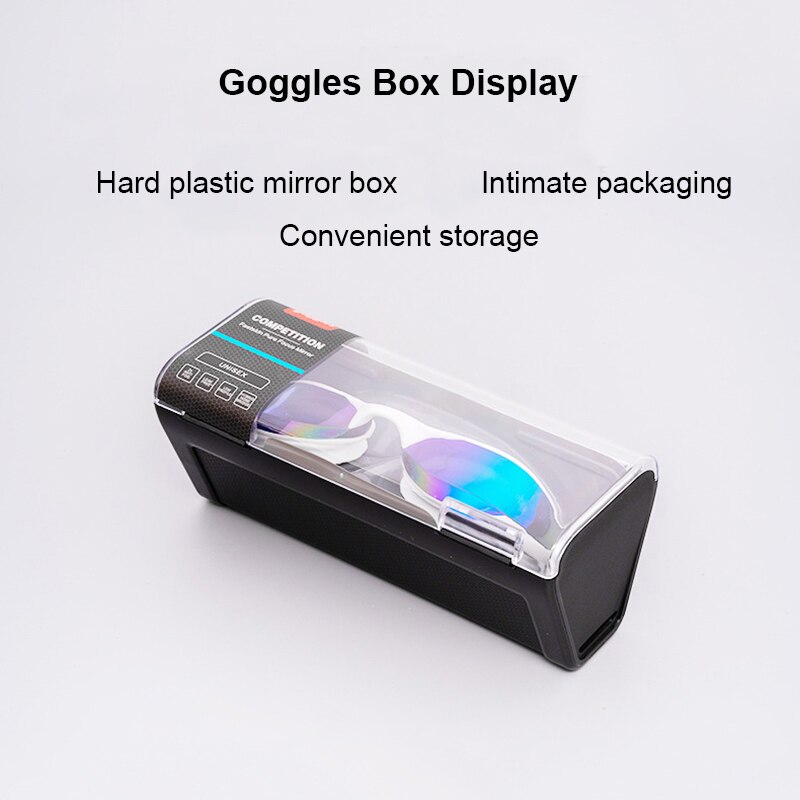 Swim Goggles with Case and Replacement Nose Bridge Anti-Fog UV Water Glasses Silicon Swimming Glasses for Men Women