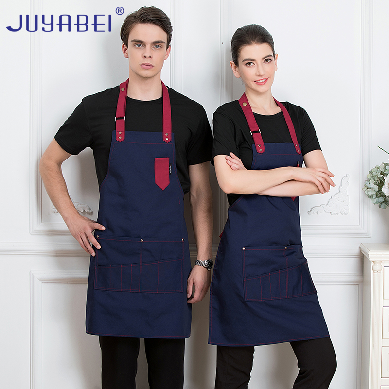 Damer herr justerbar kock förkläde restaurang kök matlagning gourmet grill kock servitör hängande halsficka overaller förkläde