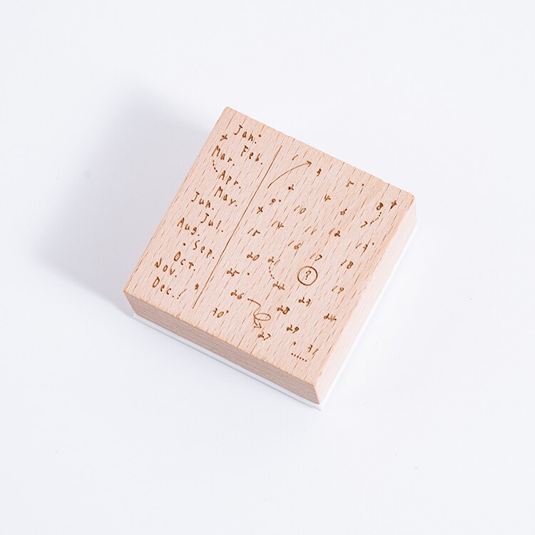 1pc Basis Wooden Stamp Timeline Stationery DIY Scrapbooking Standard Stamp Craft Supplies Calendar Journal Stamps: rifuyiri