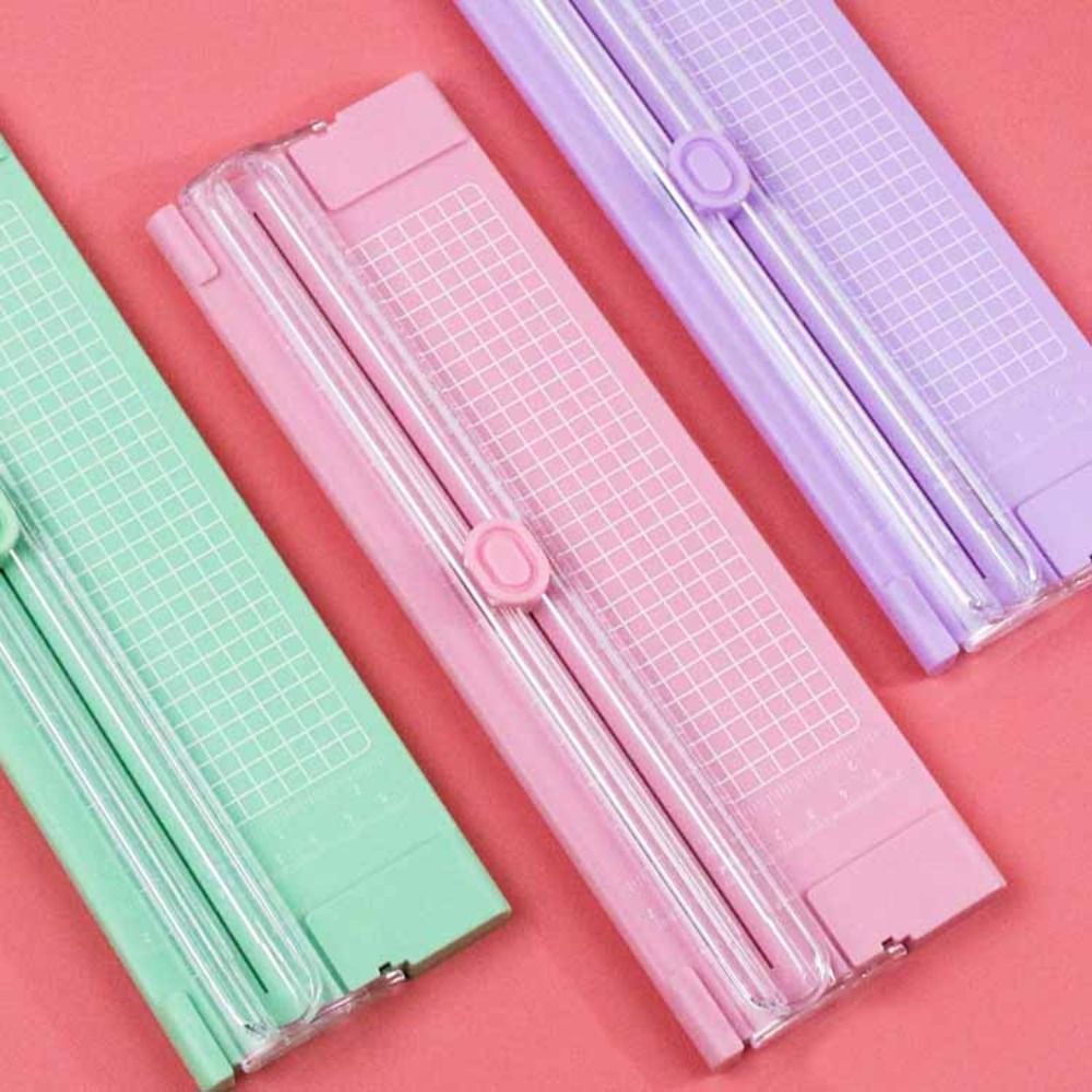 Tweeweg papiersnijmachine draagbare kleine fotosnijmachine scrapbook kantoorbenodigdheden papiersnijder