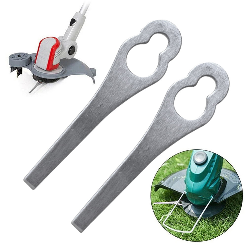 Cuchillas para cortacésped, cabezal de corte de césped de Metal, cuchillas para máquina cortadora de césped, accesorios para herramientas de jardinería, 15-2 uds.