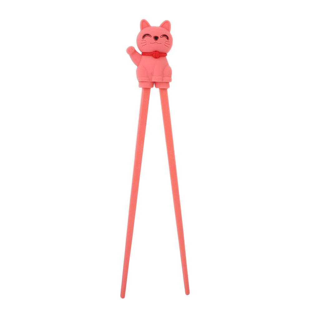 Palillos de goma antideslizantes para niños, palillos de entrenamiento al azar, para aprendizaje, 1 par: Watermelon Red