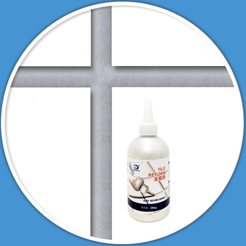 280ml Tile Gap Repair Agent Strong Waterproof Ceramic Tile Grout Crack Filling Bathtub Fixing Mending Glue Home Bathroom Caulk: SKY BLUE