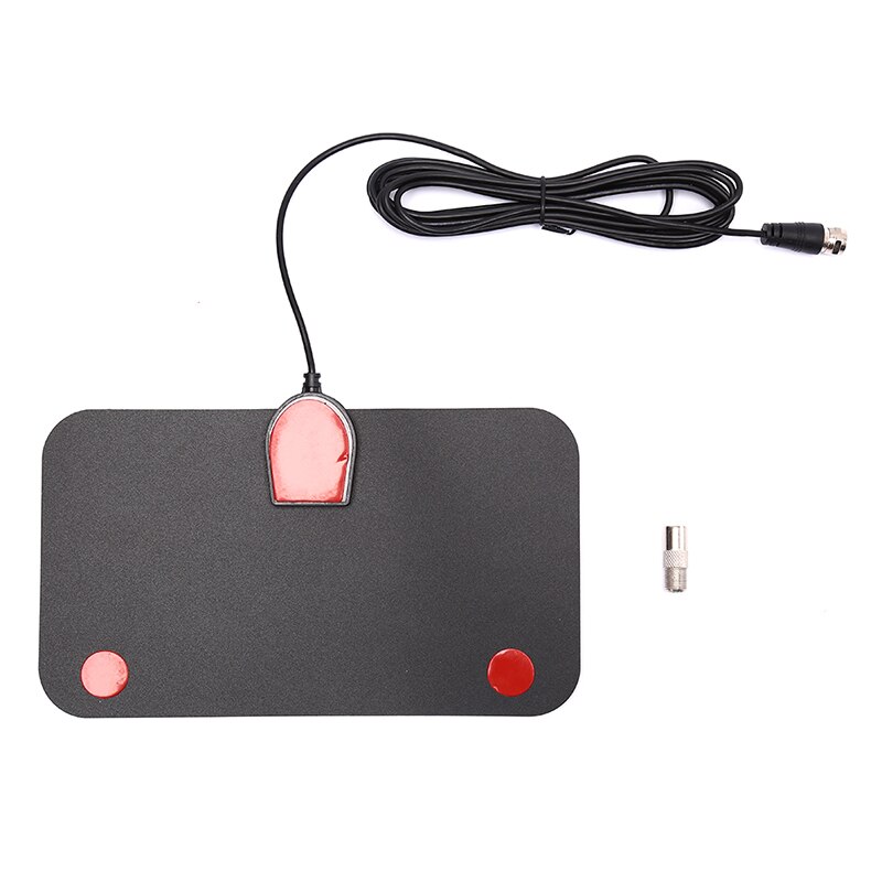 1PC Antenna HD TV DTV Box Digital TV Antenna Home TV Signal Receiver 200 Miles Booster Active Indoor Aerial HD Flat