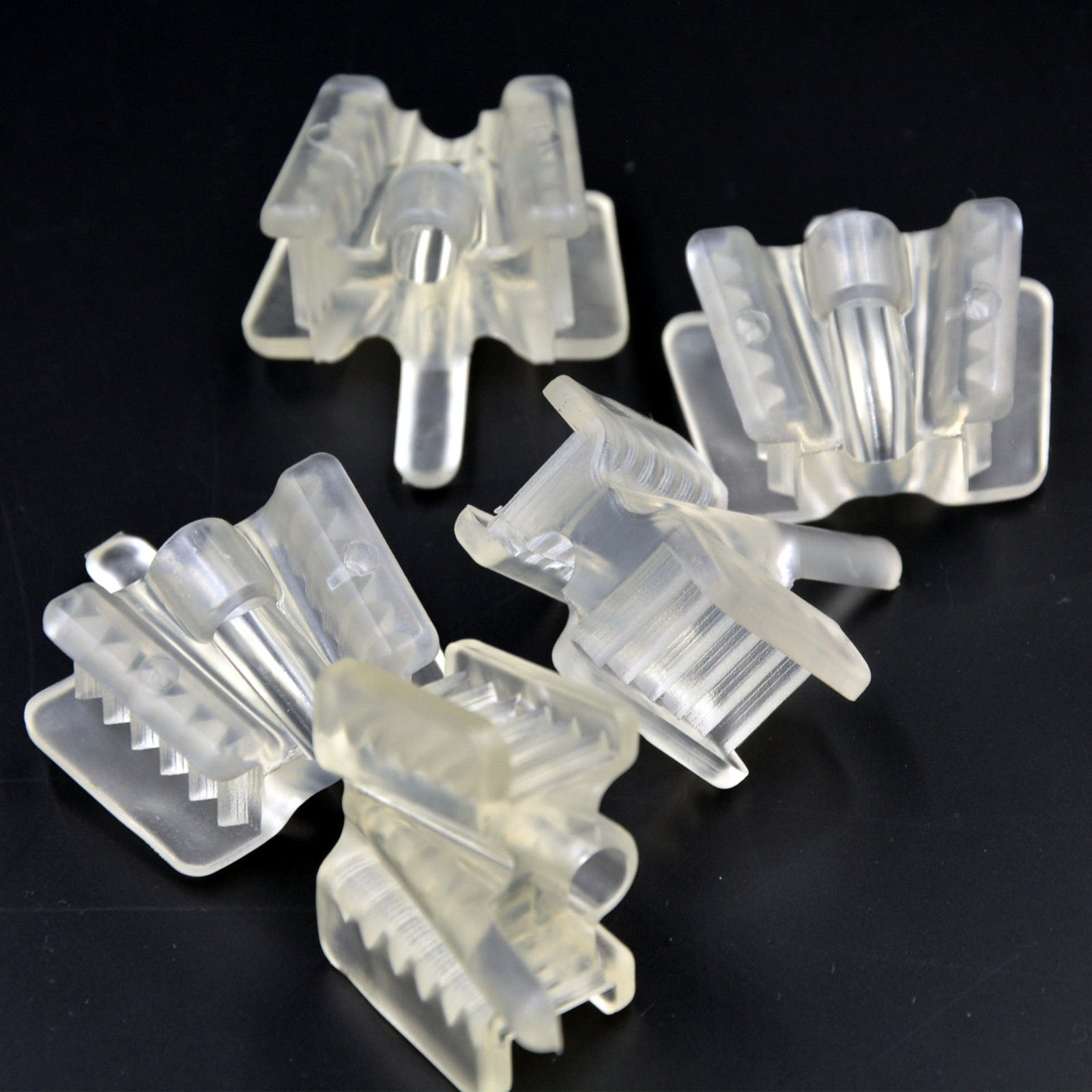 5pcs Dental Silicone Mouth Prop Support Holding Saliva Ejector Suction Tip