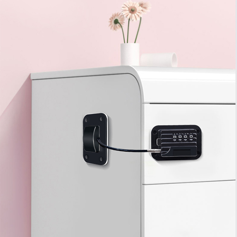 Window Refrigerator Lock high-rise anti-fall Safety Lock Positioning Password Lock Storage Cabinet No Drilling anti-theft Lock
