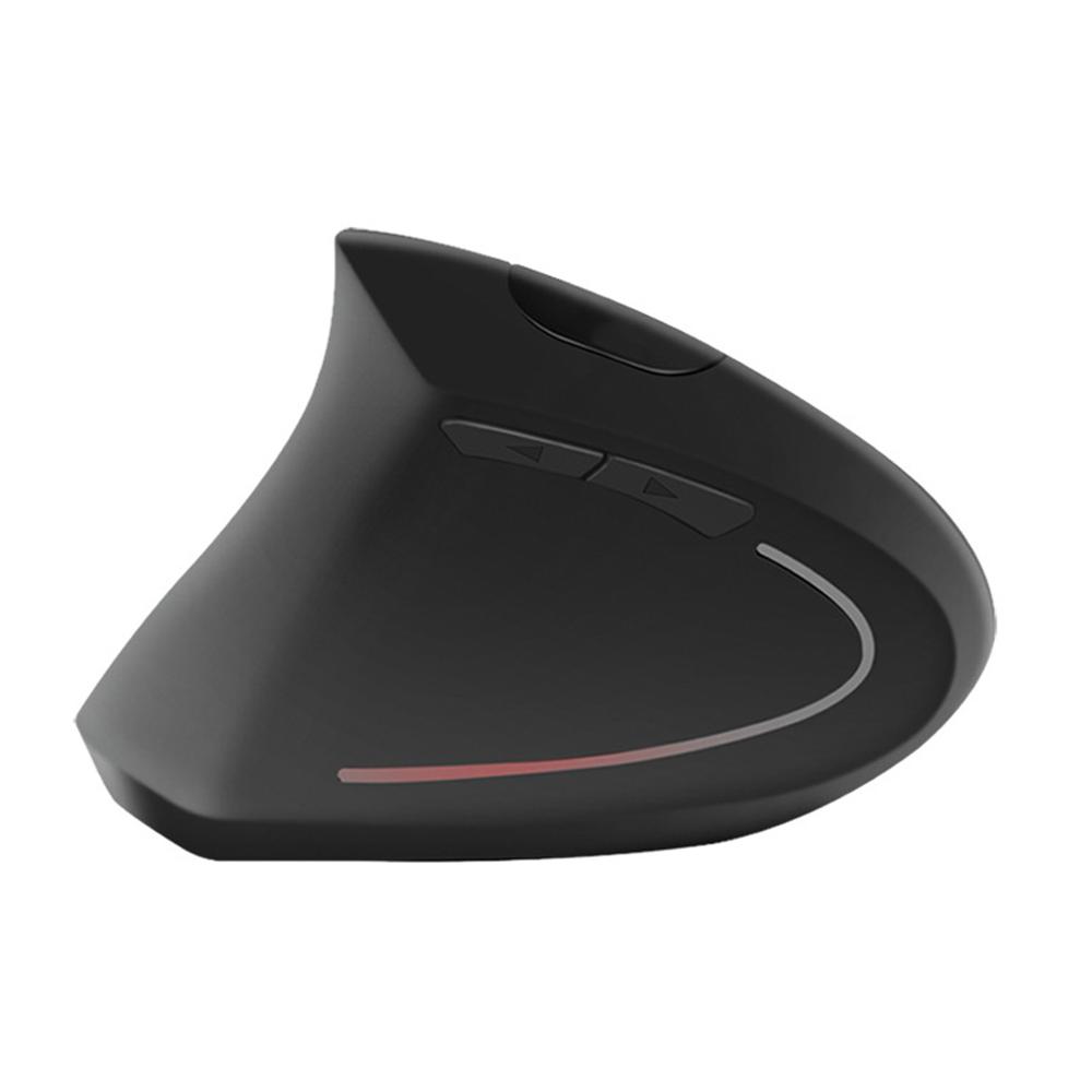 Ratón Vertical ergonómico para zurdos, recargable, con receptor USB, para ordenador portátil, PC y Escritorio