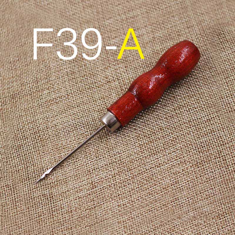 1Pcs Leather sewing tool Awl DIY Leather Tent Sewing Awl Pin Punch Hole Repair Tool Hand Stitcher Needlework: F39-A